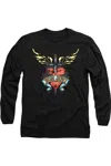 Gildan Bon Jovi Daggered Adult Crewneck Sweatshirt In Black