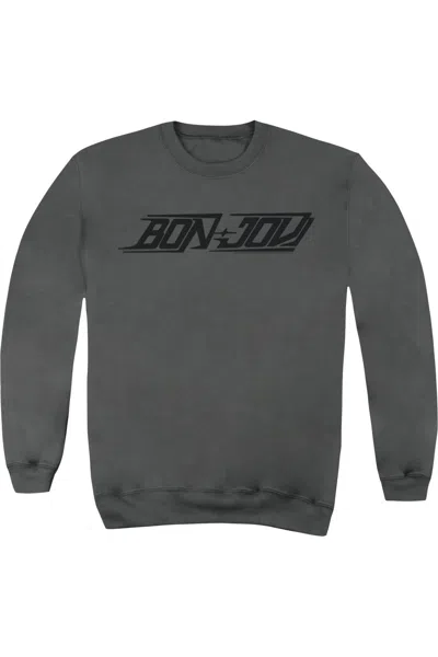 Gildan Bon Jovi New Logo Adult Crewneck Sweatshirt In Pink
