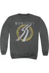 Gildan Bon Jovi Slippery When Wet World Tour Adult Crewneck Sweatshirt In Pink