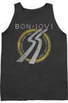 Gildan Bon Jovi Slippery When Wet World Tour Adult Tank In Pink