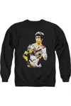 Gildan Bruce Lee Body Of Action Adult Crewneck Sweatshirt In Black