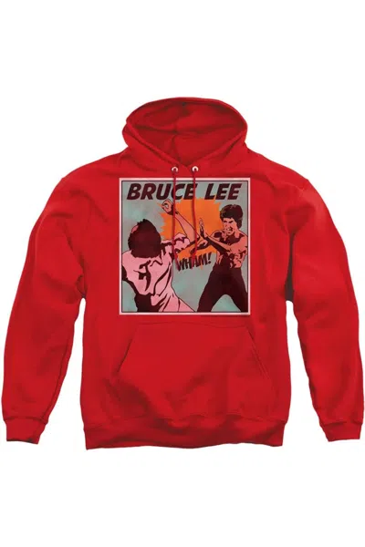 Gildan Bruce Lee Comic Panel Adult Pull Over Hoodie In Red