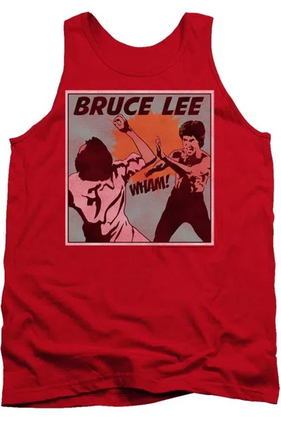 Gildan Bruce Lee Comic Panel Adult Tank In Red