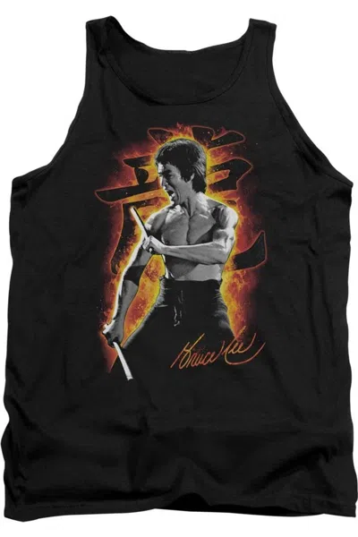 Gildan Bruce Lee Dragon Fire Adult Tank In Black