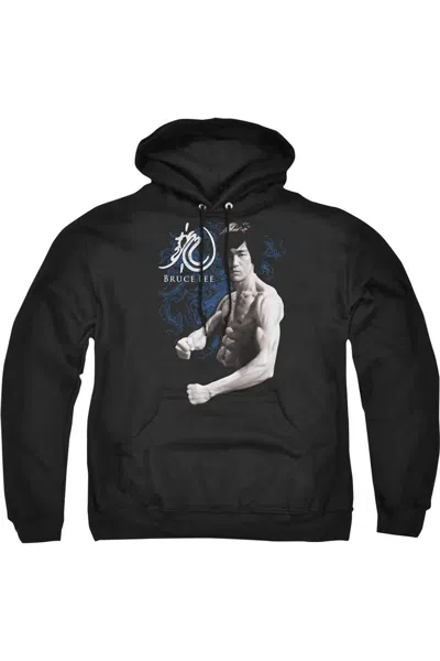 Gildan Bruce Lee Dragon Stance Adult Pull Over Hoodie In Black