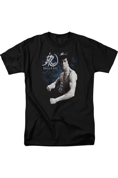 Gildan Bruce Lee Dragon Stance Short Sleeve Adult Tee / T-shirt In Black
