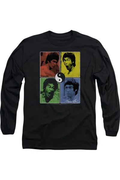 GILDAN BRUCE LEE ENTER COLOR BLOCK LONG SLEEVE ADULT TEE / T-SHIRT