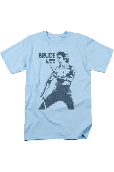 Gildan Bruce Lee Fighter Short Sleeve Adult Tee / T-shirt In Blue