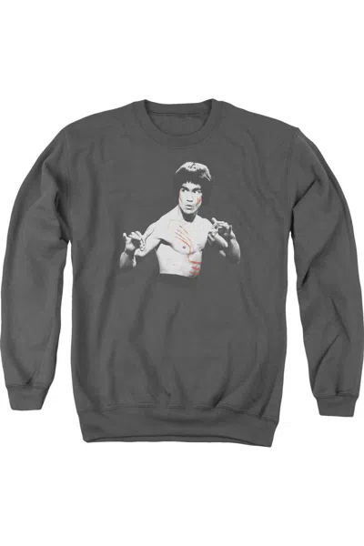 Gildan Bruce Lee Final Confrontation Adult Crewneck Sweatshirt In Pink