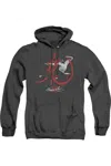 Gildan Bruce Lee High Flying Adult Heather Hoodie In Black