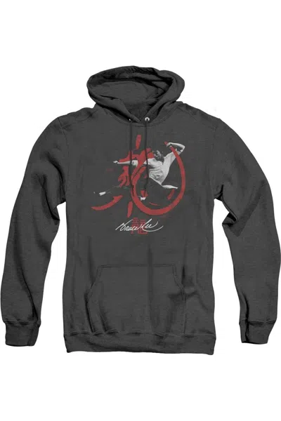Gildan Bruce Lee High Flying Adult Heather Hoodie In Black