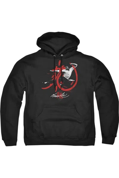 Gildan Bruce Lee High Flying Adult Pull Over Hoodie In Black