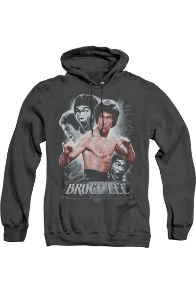 Gildan Bruce Lee Inner Fury Adult Heather Hoodie In Black