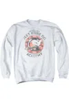 Gildan Bruce Lee Jeet Kune Adult Crewneck Sweatshirt In White