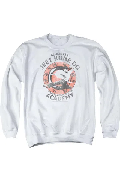 Gildan Bruce Lee Jeet Kune Adult Crewneck Sweatshirt In White