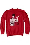 Gildan Bruce Lee Nunchucks Adult Crewneck Sweatshirt In Red