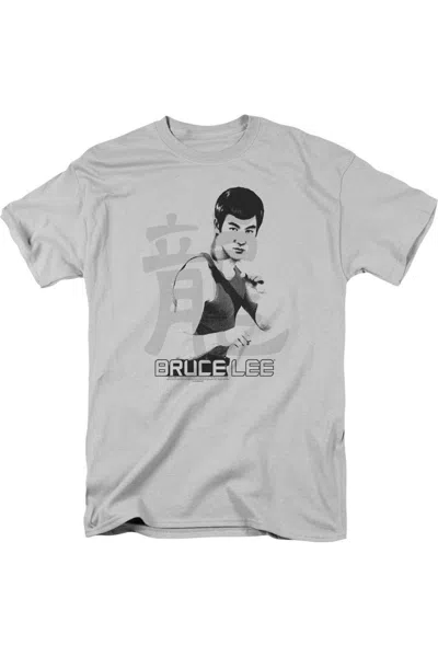 Gildan Bruce Lee Punch Short Sleeve Adult Tee / T-shirt In Silver