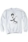 Gildan Bruce Lee Serenity Adult Crewneck Sweatshirt In White