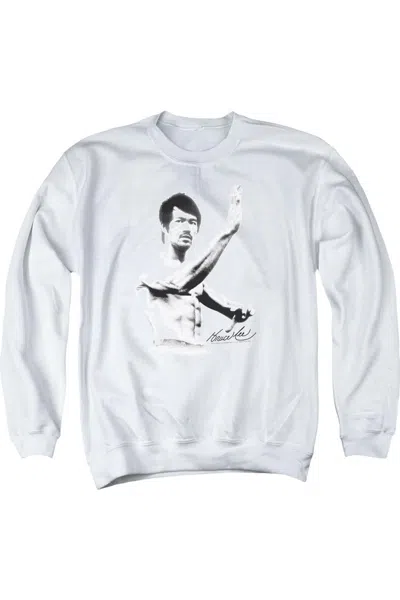 Gildan Bruce Lee Serenity Adult Crewneck Sweatshirt In White