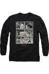 Gildan Bruce Lee Snap Shots Long Sleeve Adult Tee / T-shirt In Black