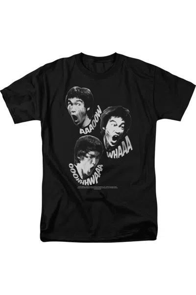 Gildan Bruce Lee Sounds Of The Dragon Short Sleeve Adult Tee / T-shirt In Black