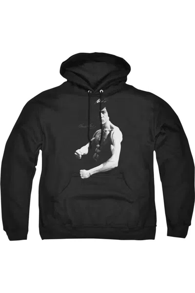 Gildan Bruce Lee Stance Adult Pull Over Hoodie In Black