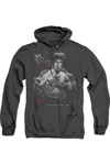 Gildan Bruce Lee The Dragon Adult Heather Hoodie In Black