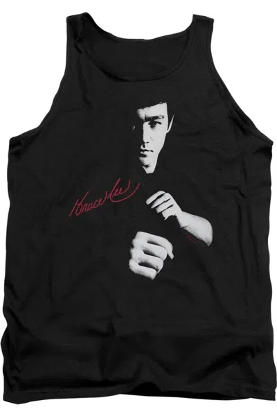 Gildan Bruce Lee The Dragon Awaits Adult Tank In Black