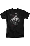 Gildan Bruce Lee The Dragon Short Sleeve Adult Tee / T-shirt In Black