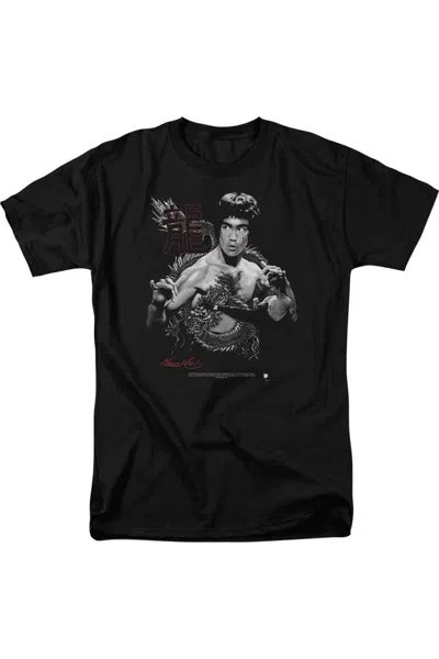 Gildan Bruce Lee The Dragon Short Sleeve Adult Tee / T-shirt In Black