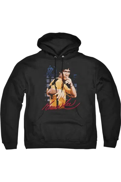 Gildan Bruce Lee Yellow Jumpsuit Adult Pull Over Hoodie In Black