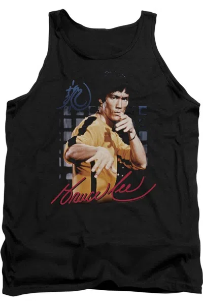 Gildan Bruce Lee Yellow Jumpsuit Adult Tank In Black
