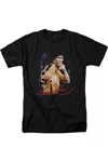 Gildan Bruce Lee Yellow Jumpsuit Short Sleeve Adult Tee / T-shirt In Black