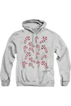 Gildan Candy Cane Christmas Crew Unisex Adult Pullover Hoodie In Multi