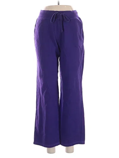 Pre-owned Gildan Casual Pants In Purple