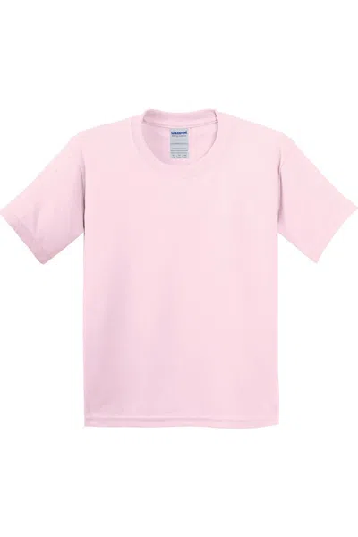 Gildan Kids' Childrens Unisex Heavy Cotton T-shirt In Pink
