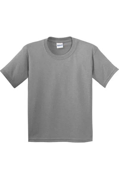 Gildan Kids' Childrens Unisex Heavy Cotton T-shirt In Gray