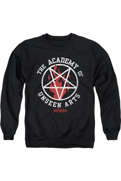 Gildan Chilling Adventures Of Sabrina Academy Of Unseen Arts Adult Crewneck Sweatshirt In Black