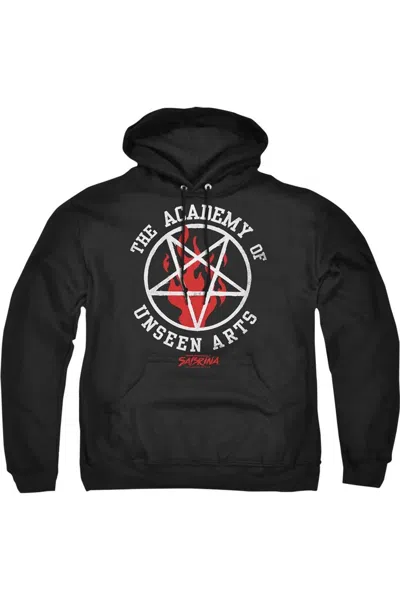 Gildan Chilling Adventures Of Sabrina Academy Of Unseen Arts Adult Pull Over Hoodie / Hooded Sweatshirt In Black