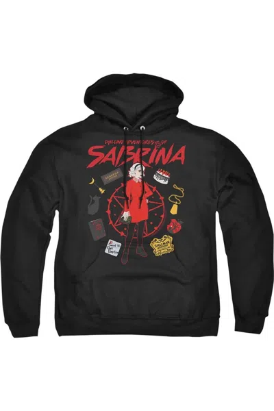 Gildan Chilling Adventures Of Sabrina Circle Adult Pull Over Hoodie / Hooded Sweatshirt In Black