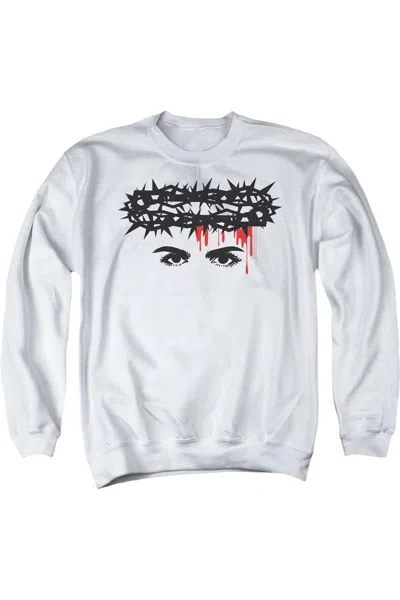 Gildan Chilling Adventures Of Sabrina Crown Of Thorns Adult Crewneck Sweatshirt In White