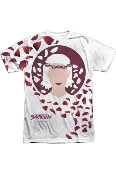 Gildan Chilling Adventures Of Sabrina Crown Of Thorns Short Sleeve Adult Poly Crew Tee / T-shirt In White