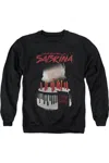 Gildan Chilling Adventures Of Sabrina Dark Baptism Adult Crewneck Sweatshirt In Black