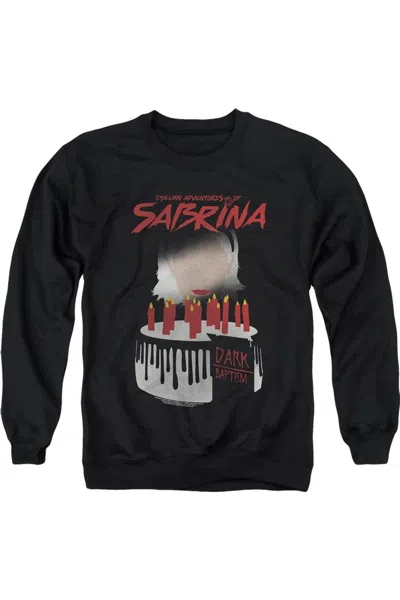 Gildan Chilling Adventures Of Sabrina Dark Baptism Adult Crewneck Sweatshirt In Black
