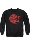 Gildan Chilling Adventures Of Sabrina Dark Moon Adult Crewneck Sweatshirt In Black