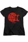 Gildan Chilling Adventures Of Sabrina Dark Moon Short Sleeve Women´s Tee / T-shirt In Black