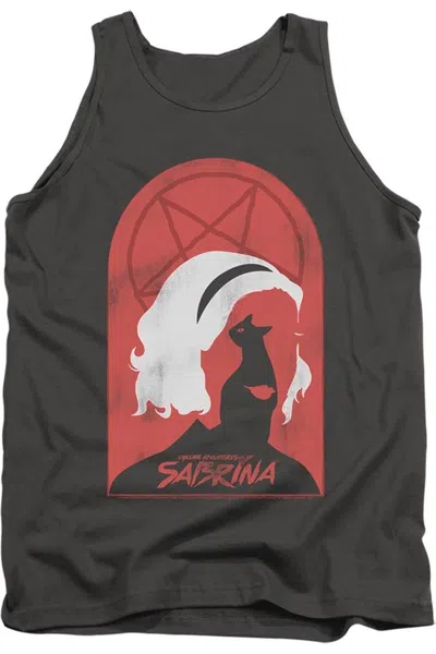 Gildan Chilling Adventures Of Sabrina Sabrina And Salem Adult Tank Top In Pink