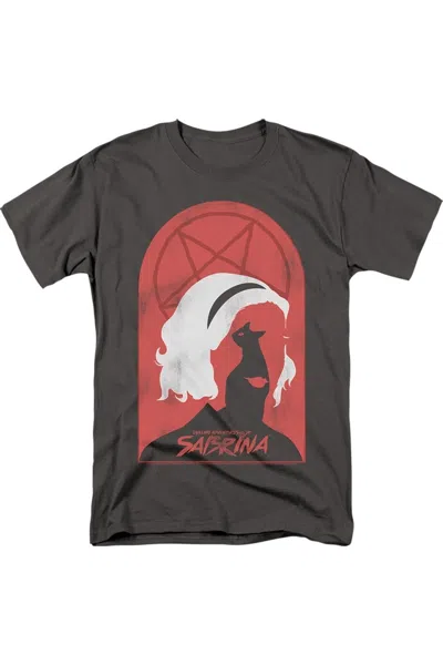 Gildan Chilling Adventures Of Sabrina Sabrina And Salem Short Sleeve Adult Tee / T-shirt In Pink