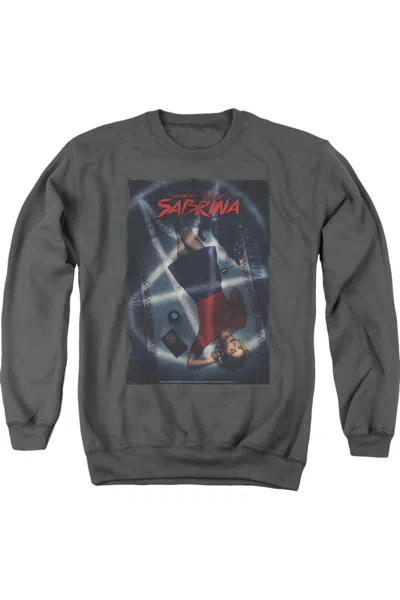 Gildan Chilling Adventures Of Sabrina Sabrina Key Art Adult Crewneck Sweatshirt In Gray
