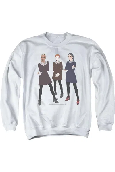 Gildan Chilling Adventures Of Sabrina Weird Adult Crewneck Sweatshirt In White